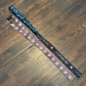 Walt Disney World Disney Black & Brown Trading Pin Lanyard Bundle